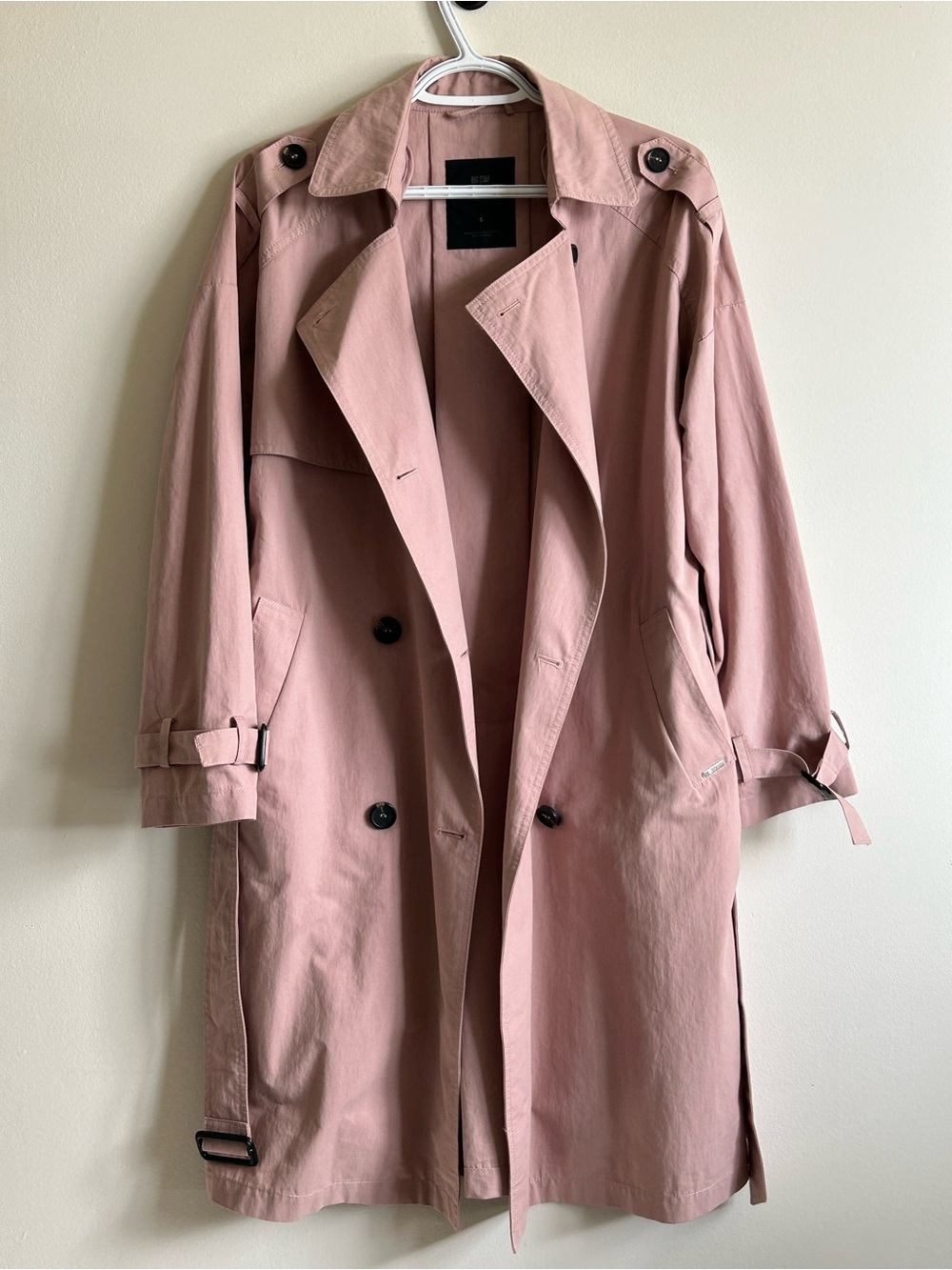 Big Star Pink Trench Coat - Classic Double-Breasted Style
